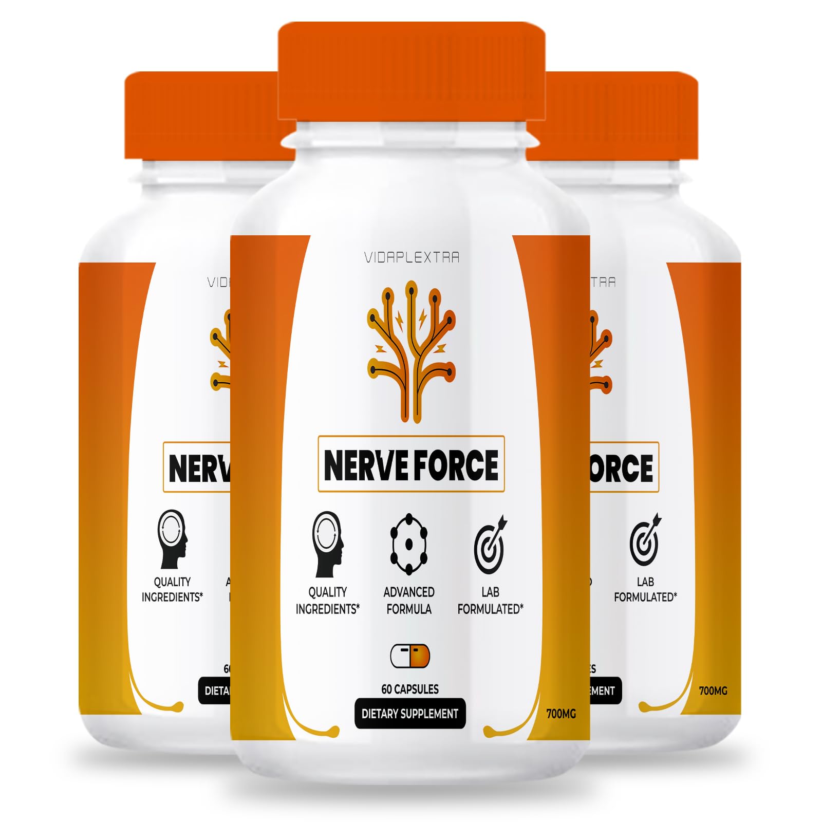 VIDAPLEXTRA Nerve Force Capsules 180 Capsules