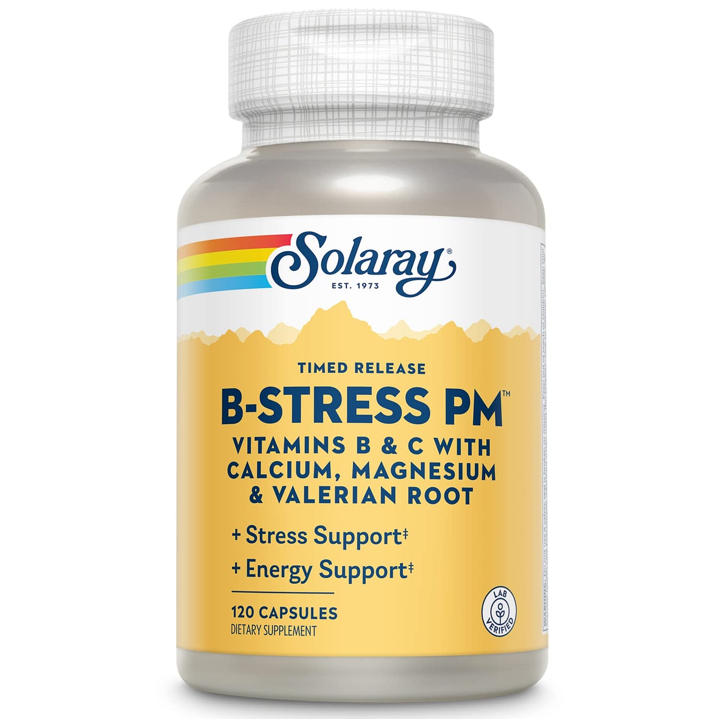 SOLARAY B-Stress P.M. Capsules, 120 Count