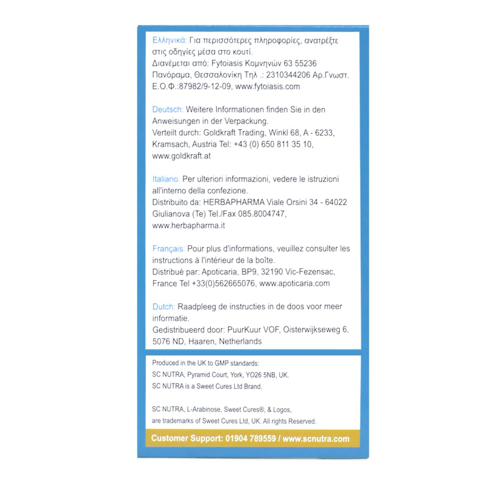 sc nutra L-Arabinose Original Powder - Sugar Alternative, 3.53 Ounce