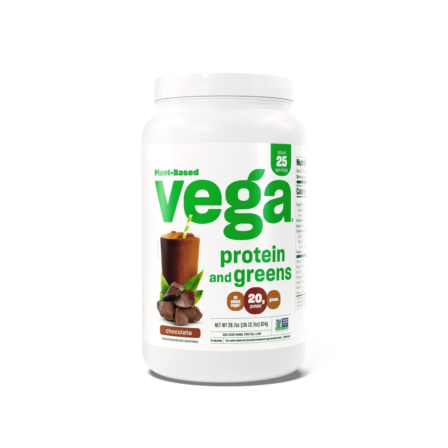 Vega Protein and Greens Protein Powder Chocolate, 2 Pack