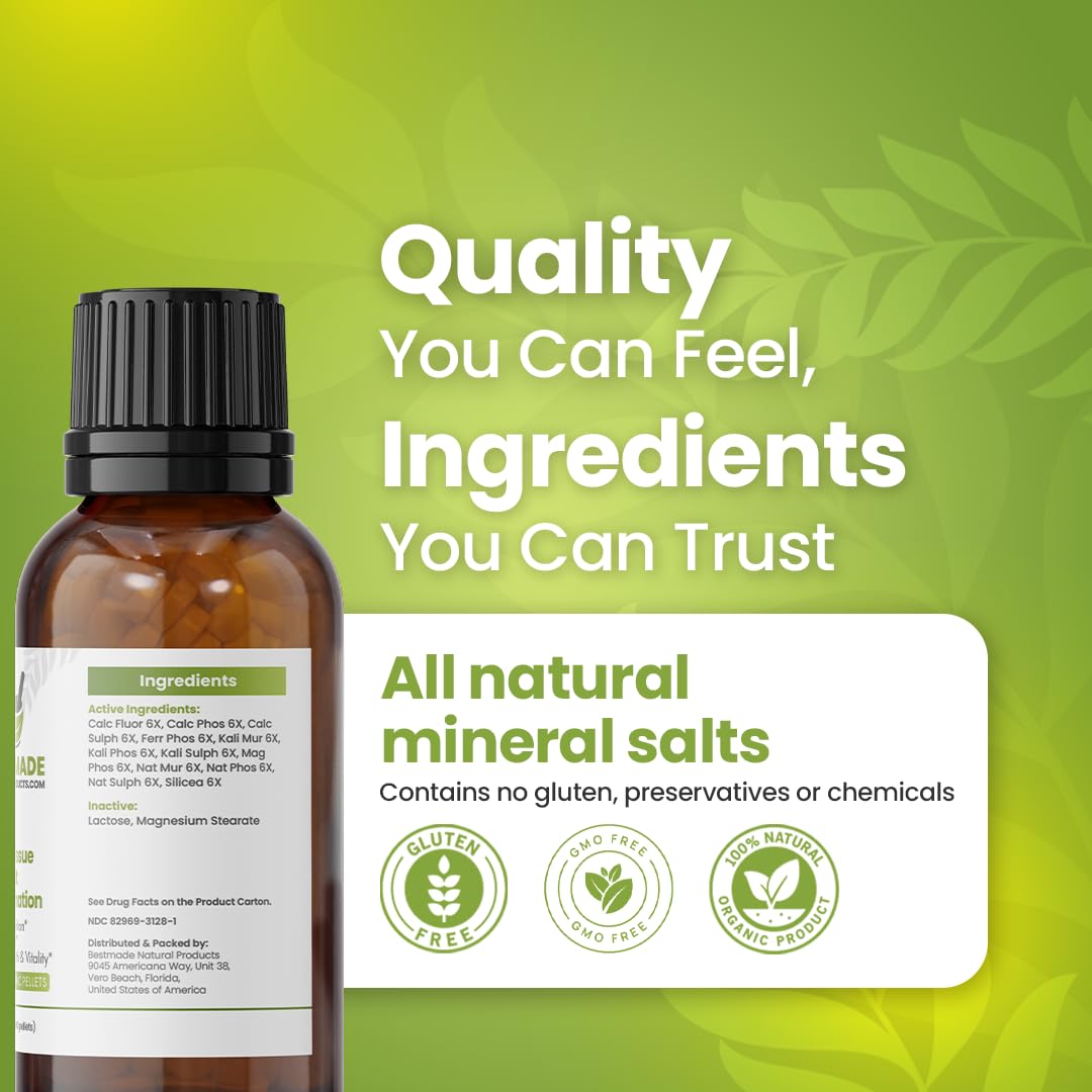 Bestmade Naturalproducts.com Total Tissue Cell Salt Mineral Combination BIO28 Tablets 300
