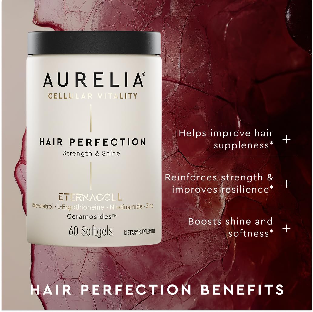AURELIA Hair Perfection Advanced Cellular Anti-Aging Supplement Powder 2.46 Ounce