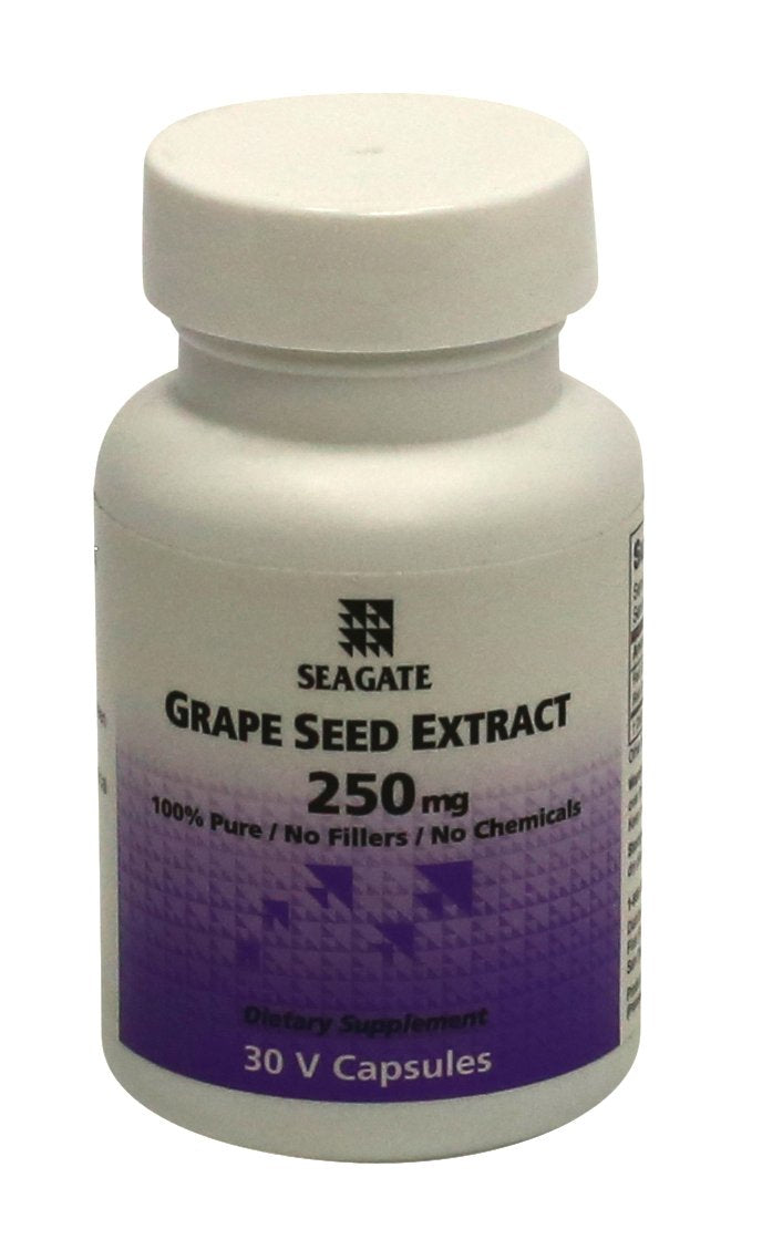 Seagate Grape Seed Extract 250 mg Capsules, 30 Count