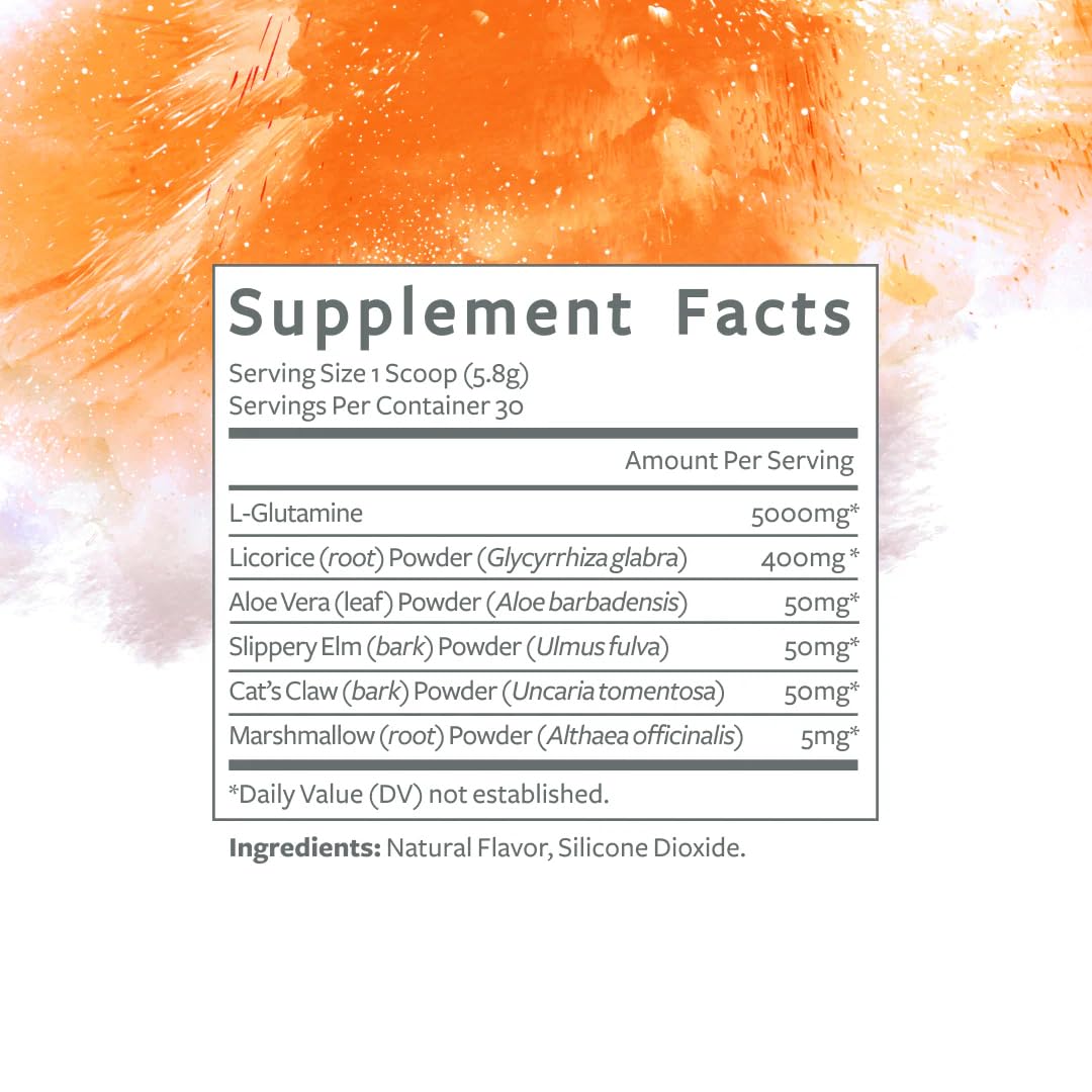 Clean Program Clean Gut Integrity L-Glutamine, Aloe, Soothing, Unflavored Powder 6.14 oz