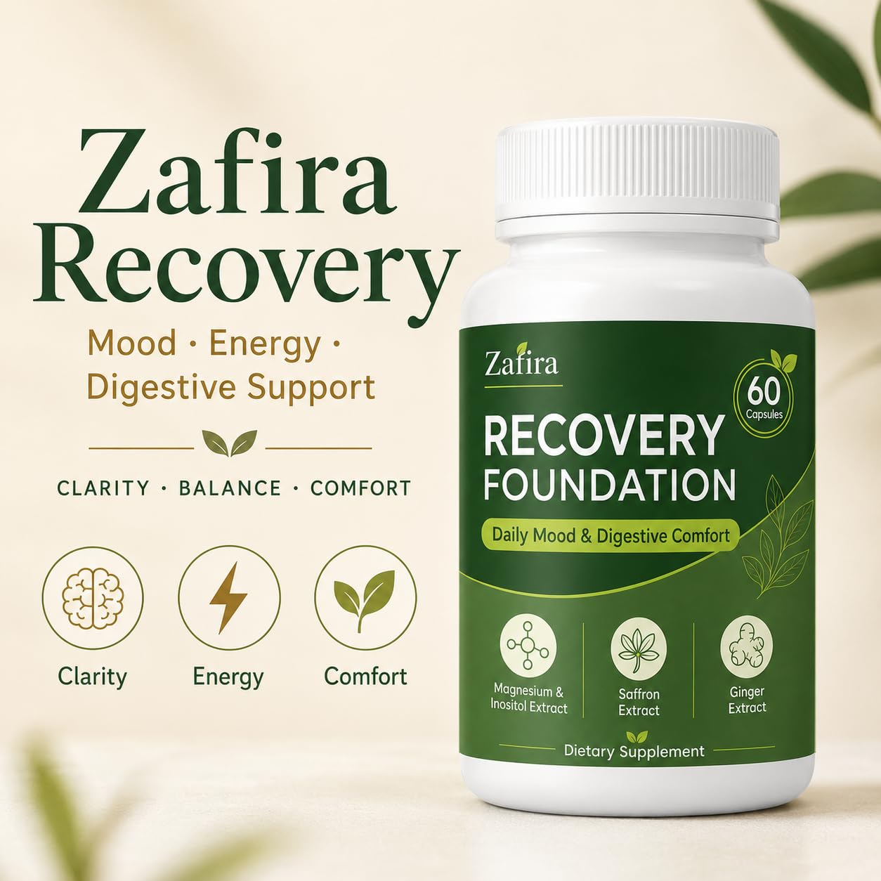 RIWYDMA Zafira Organics Recovery Foundation 60 Capsules
