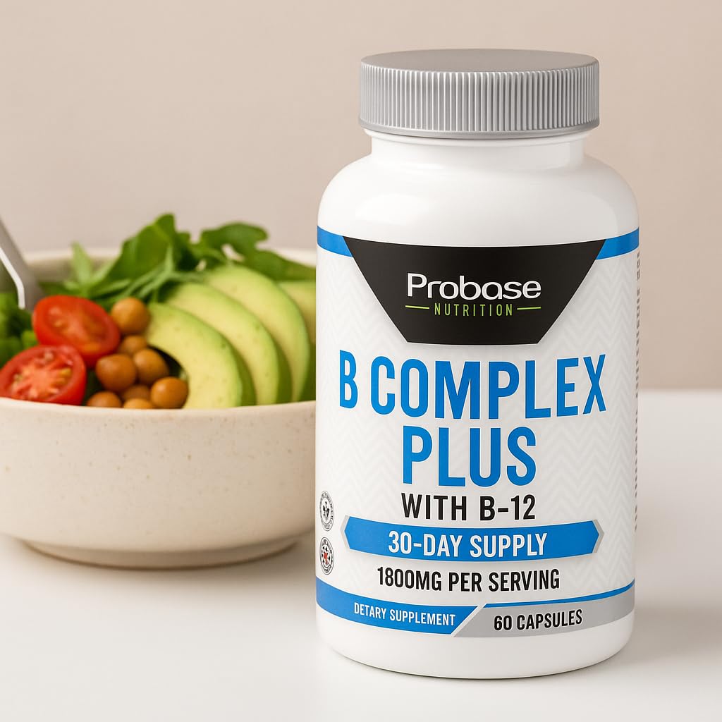 Probase Nutrition B Complex Plus with B-12, 60 Capsules
