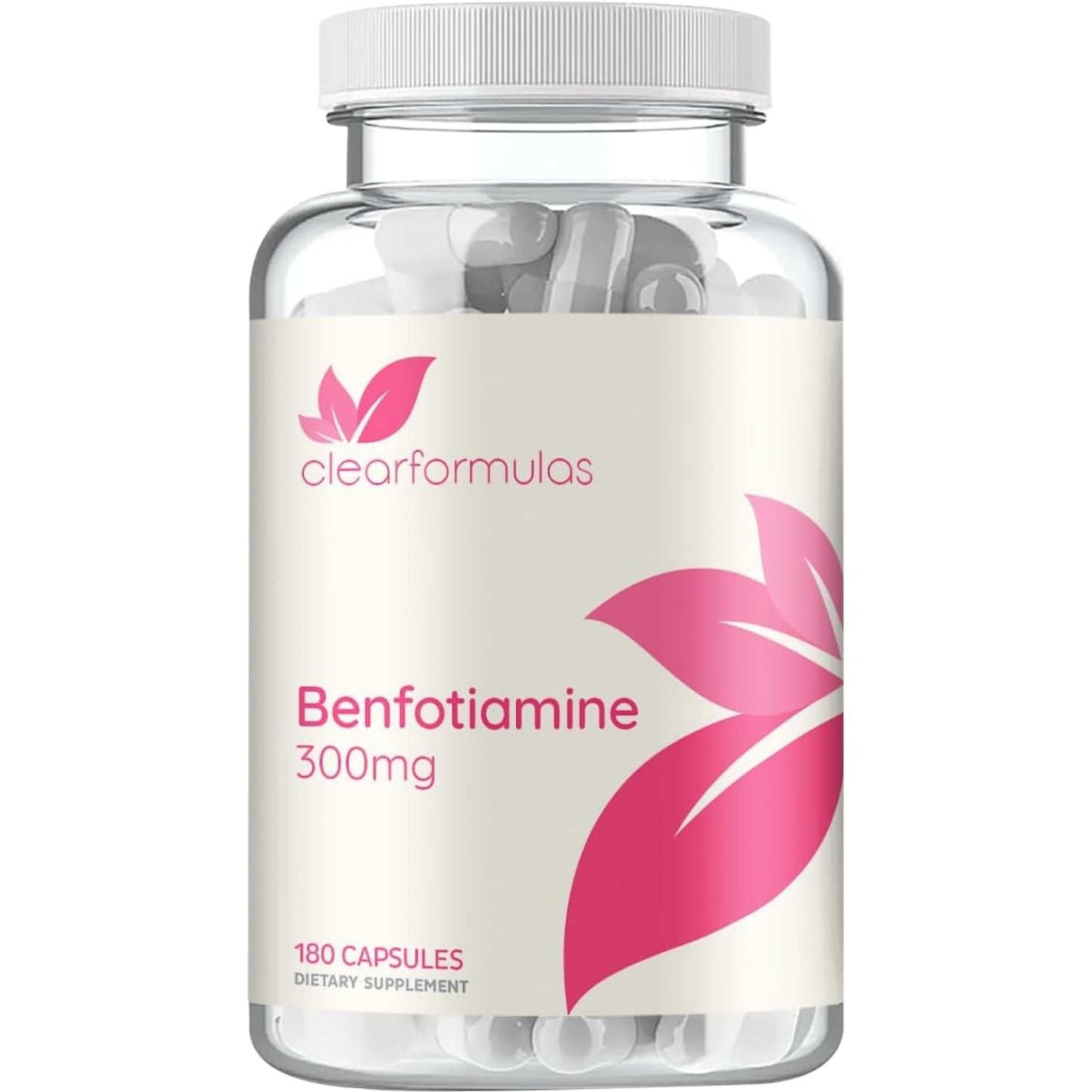 Clear Formulas Benfotiamine B1 300mg Capsule, 180 Count