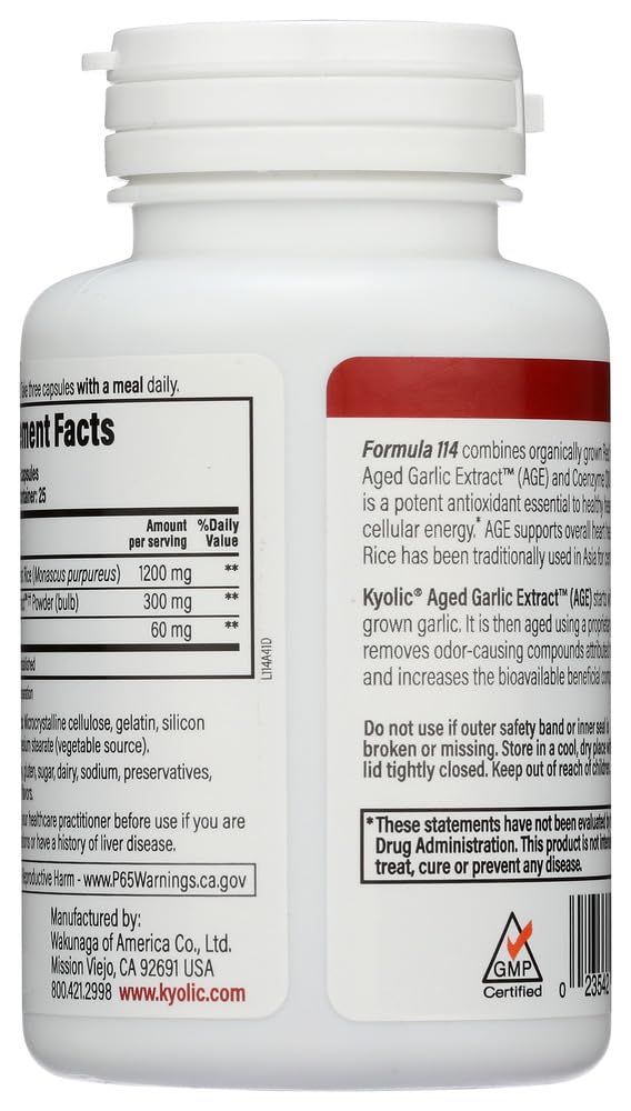 Kyolic Red Yeast Rice + CoQ10 Capsule, 150 Count
