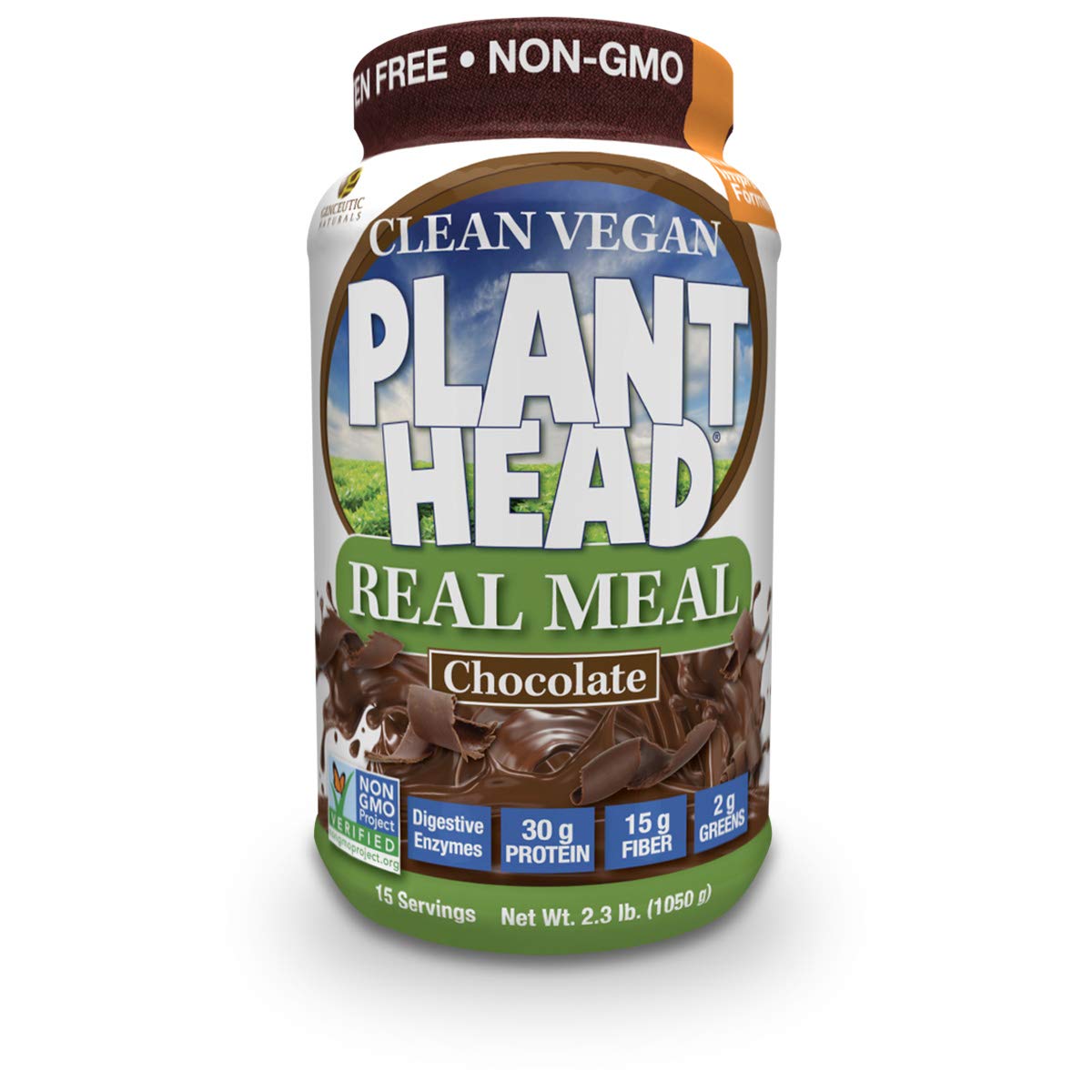 Genceutic Naturals Plant Head Real Meal Dietary Supplement Powder 2.3 Pound