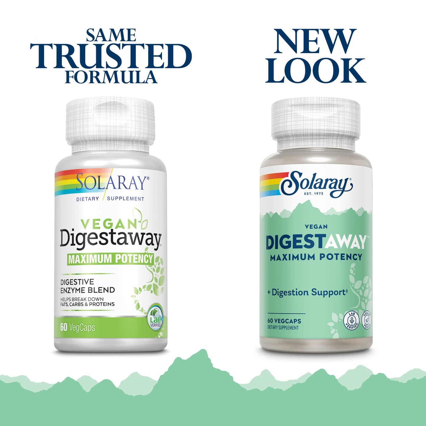 Solaray Super DigestAway Plant Enzymes Capsule, 60 Count