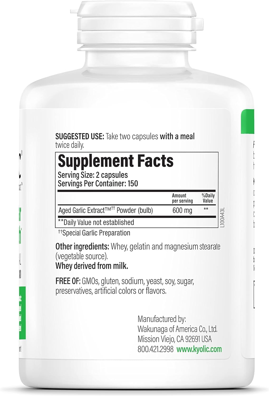Kyolic Formula 100 Capsule 300 Count