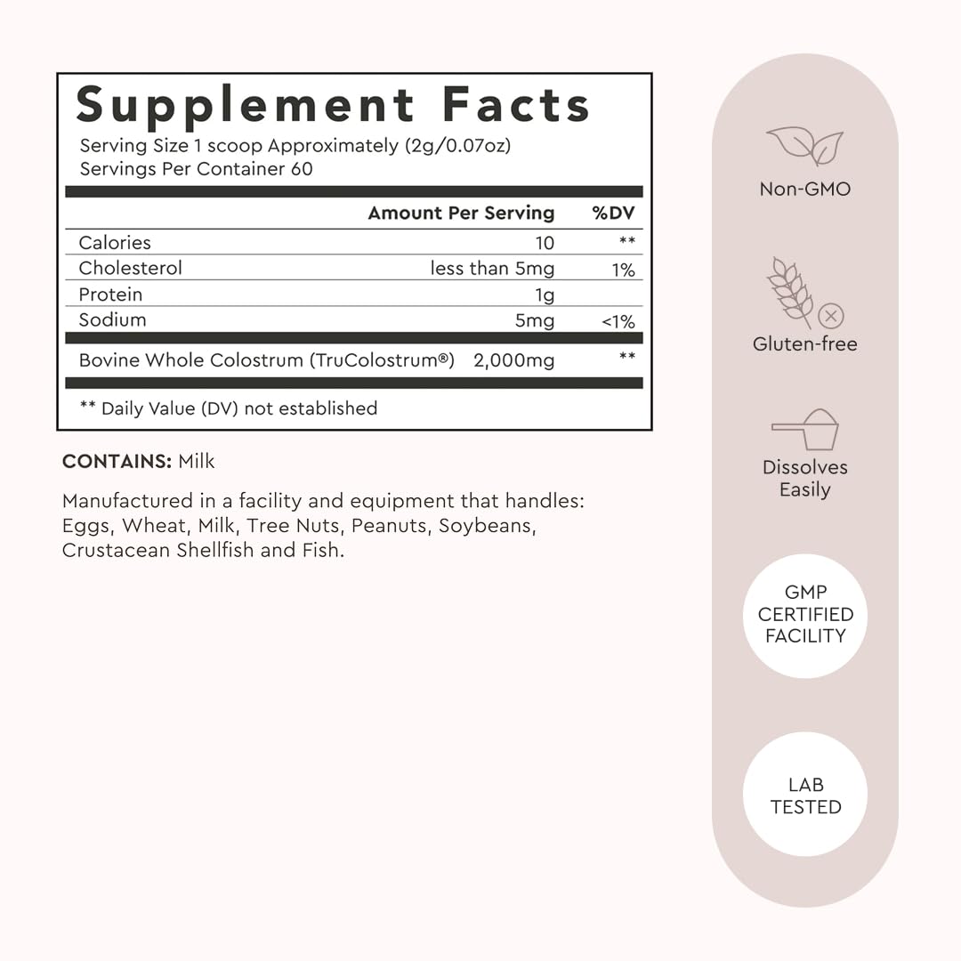 Alaya Naturals Bovine Colostrum Powder 4.23 Ounce