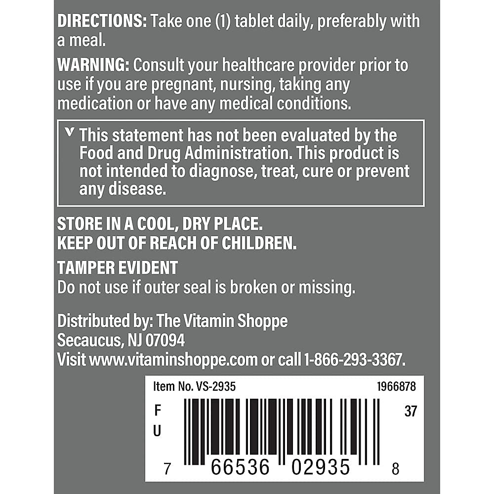 The Vitamin Shoppe Beta Sitosterol 300mg Tablet, 120 Tablets