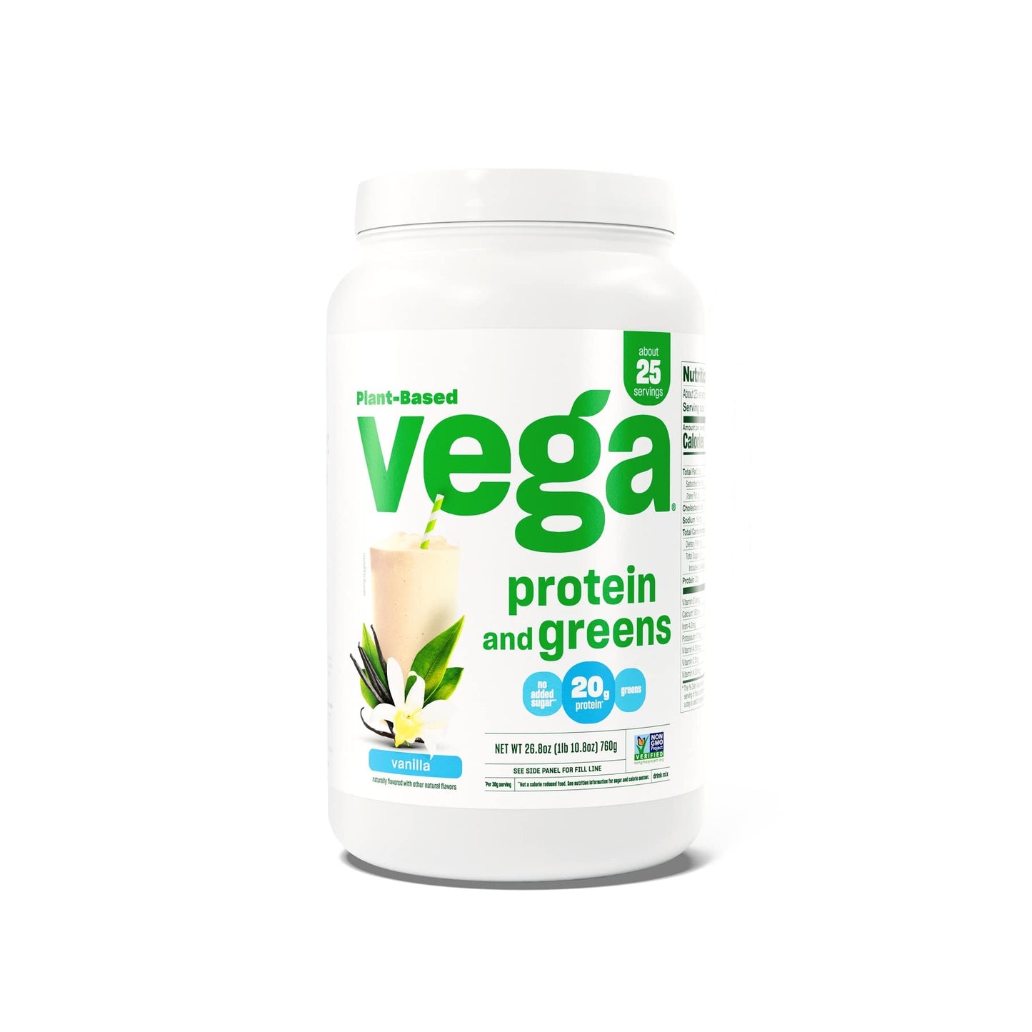 Vega Premium Sport Protein Vanilla Protein Powder & Protein and Greens Protein Powder, 2-Pack