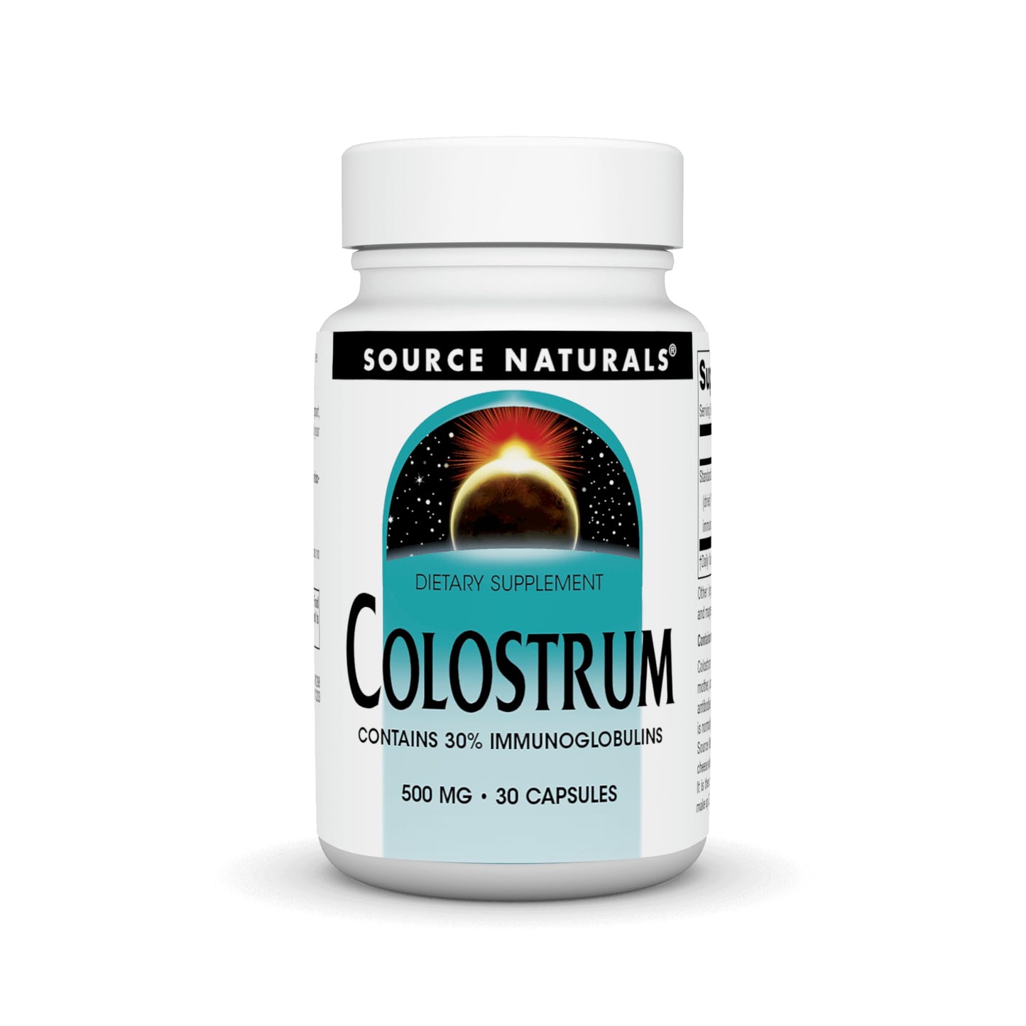 Source Naturals Colostrum Contains 30 Percent Immunoglobulins, 30 Capsules