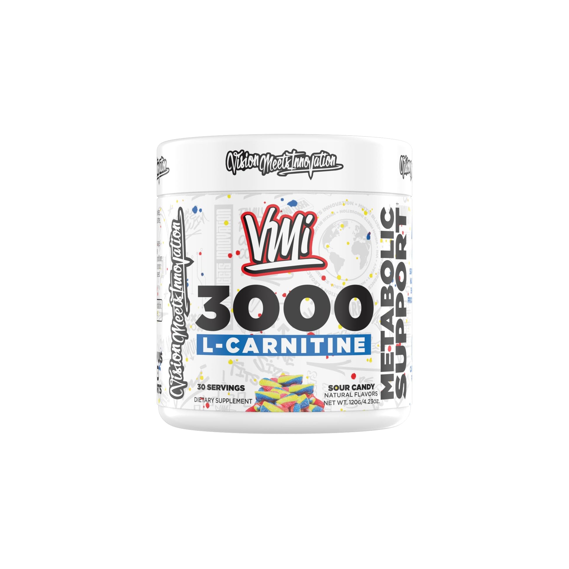 VMI Sports L-Carnitine 3000 Powder, 3000 mg L-Carnitine, 30 Servings