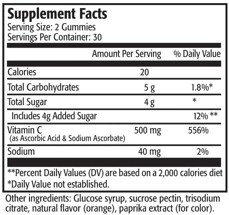 Res-Q Vitamin C Gummies 60 Gummies