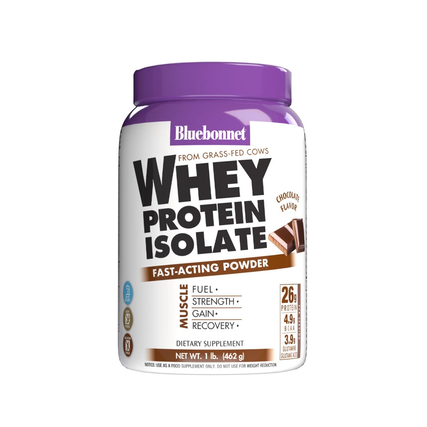 Bluebonnet Nutrition Whey Protein Isolate Powder, 1 lb, 16 count