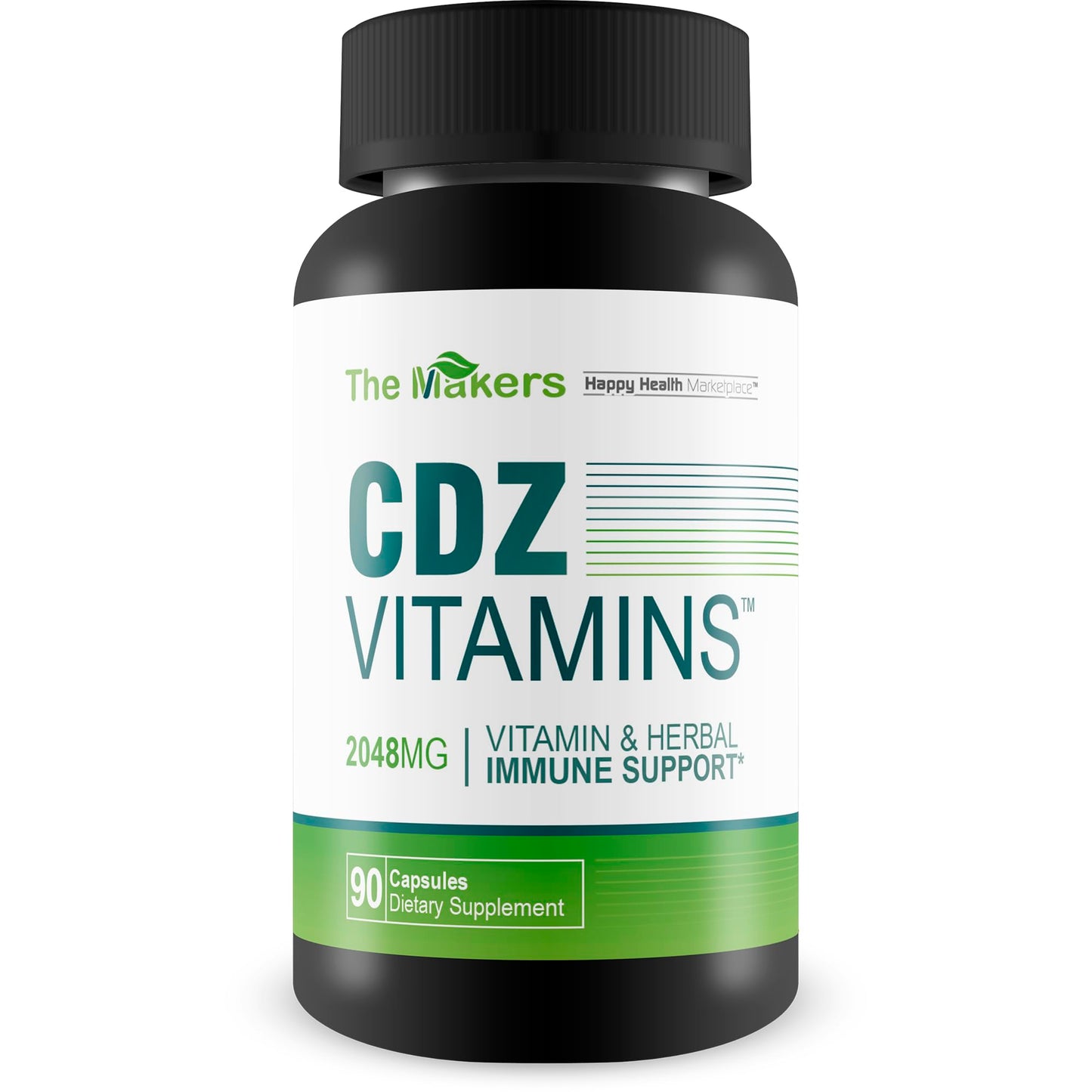 Happy Health Marketplace CDZ Vitamins Capsules 90 Count