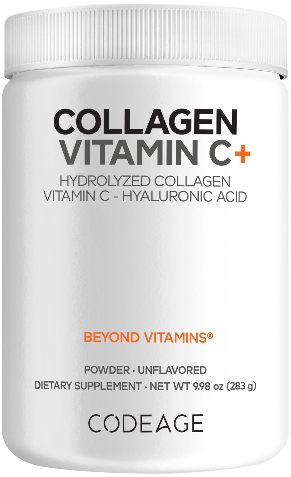 Codeage Collagen Peptides Powder + Vitamin C, 9.98 oz