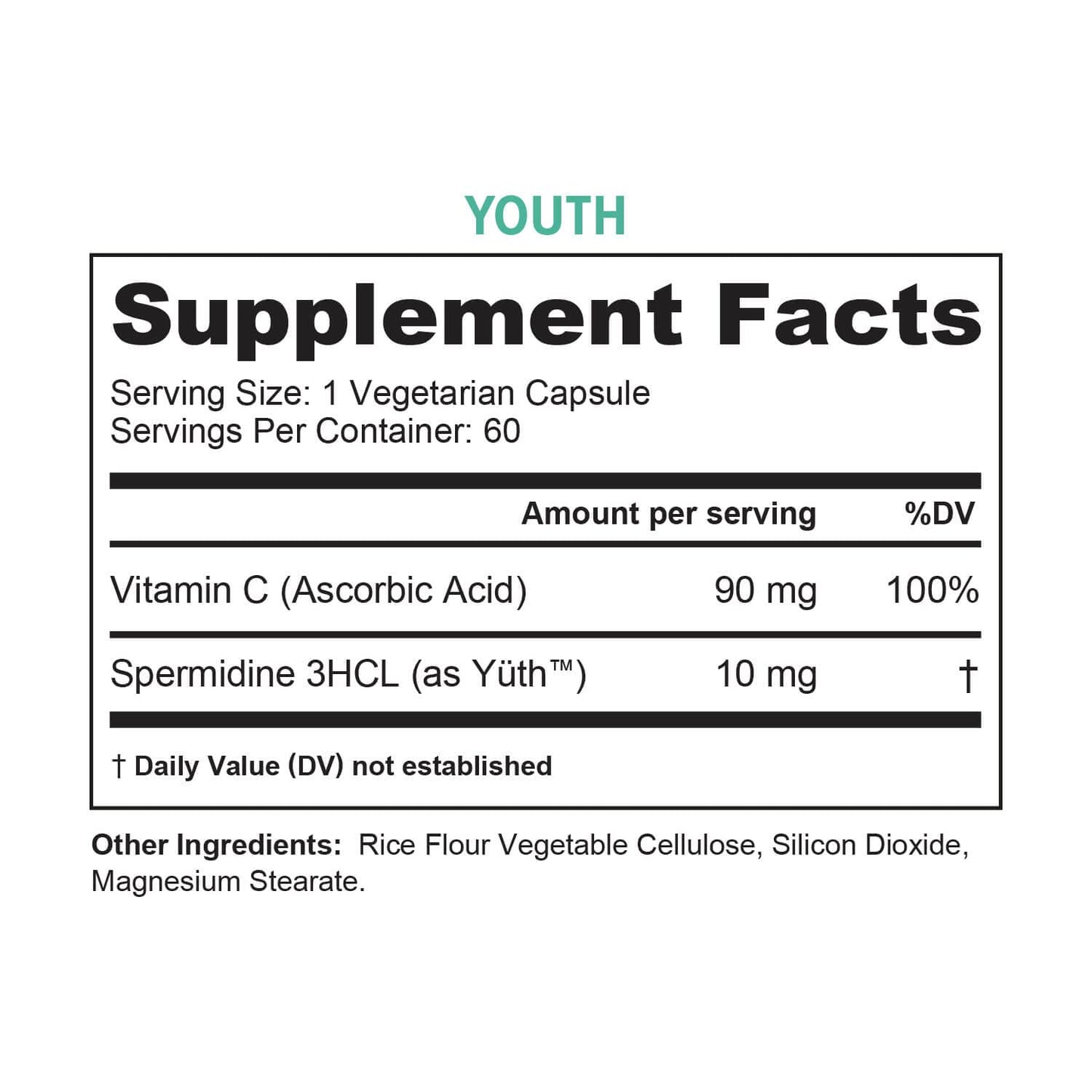 Vitauthority Enhanced Absorption Pure Spermidine Supplement Capsule 60 Capsules