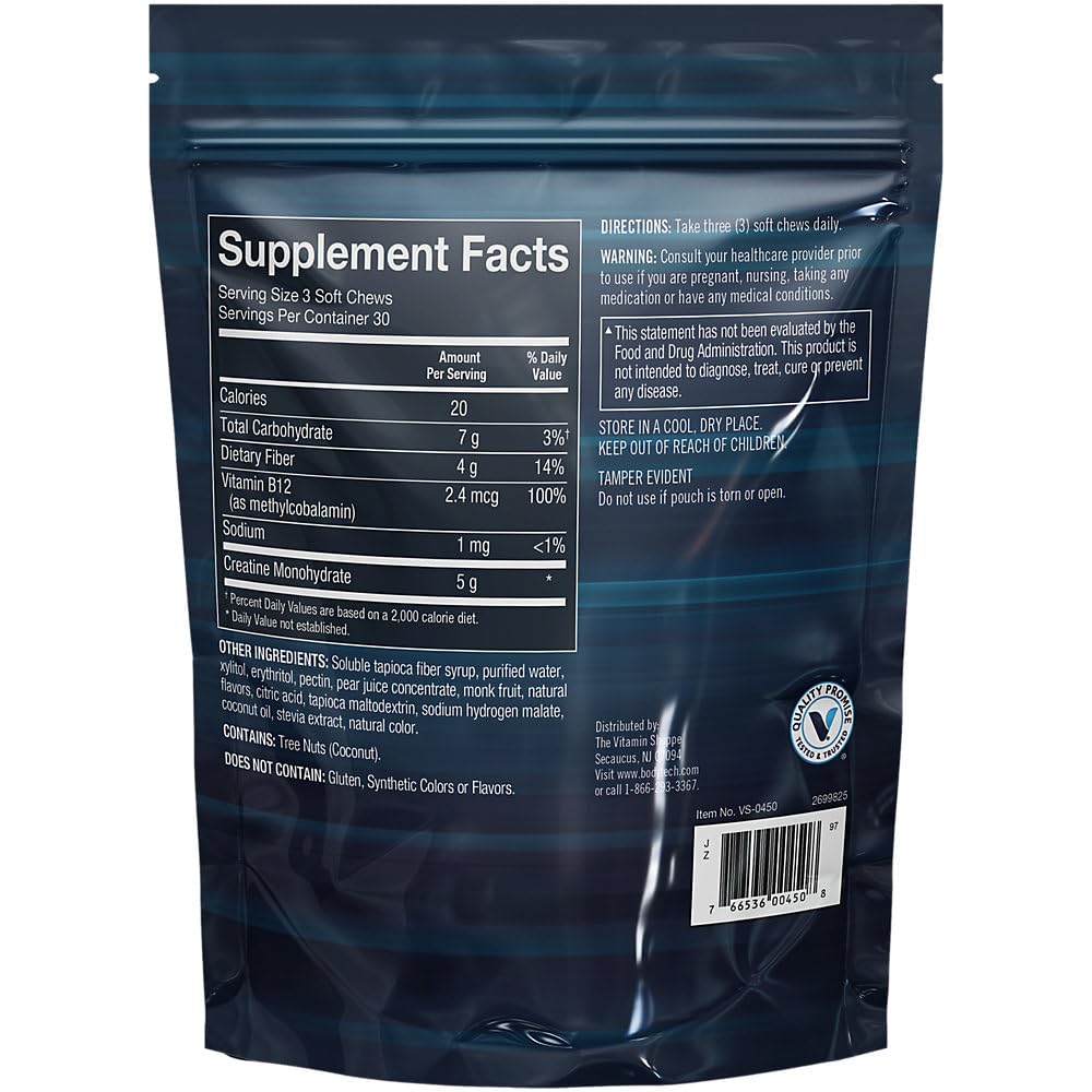 BodyTech Creatine Soft Chews, 90 Soft Chews