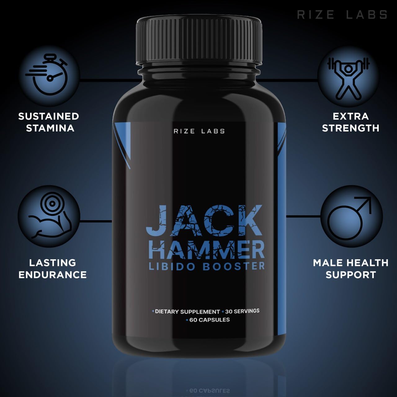 Rize Labs Jack Hammer Libido Booster Capsule 300 Capsules