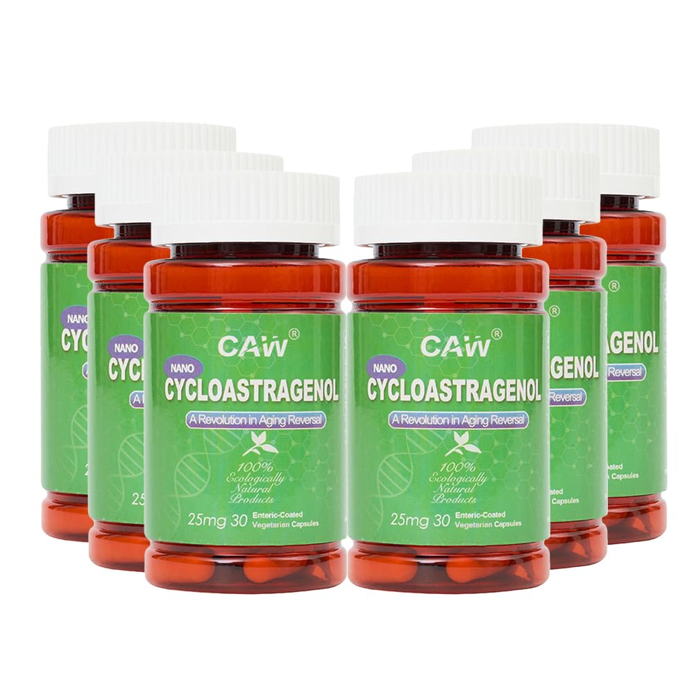 CAW Nano Cycloastragenol 98% 25mg Capsules, 180 Count