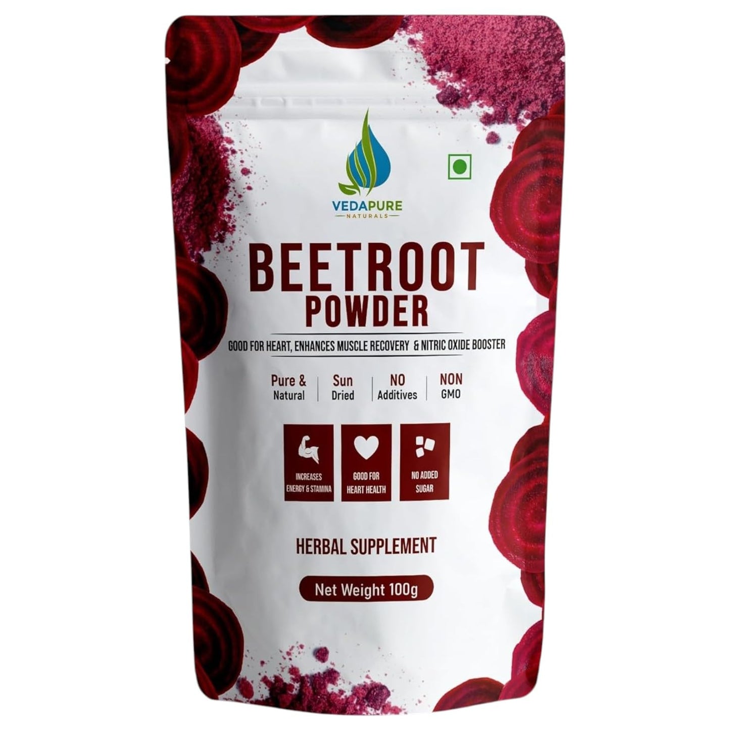 VEDAPURE Beet Root Powder 3.5 oz