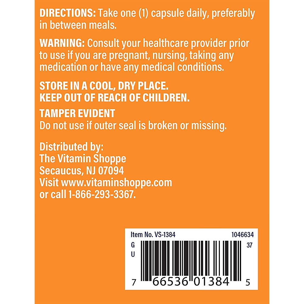 The Vitamin Shoppe L-Tyrosine 500mg - Mental Focus & Stress Support | Free-Form Amino Acid | Cognitive Health, 300 Capsules
