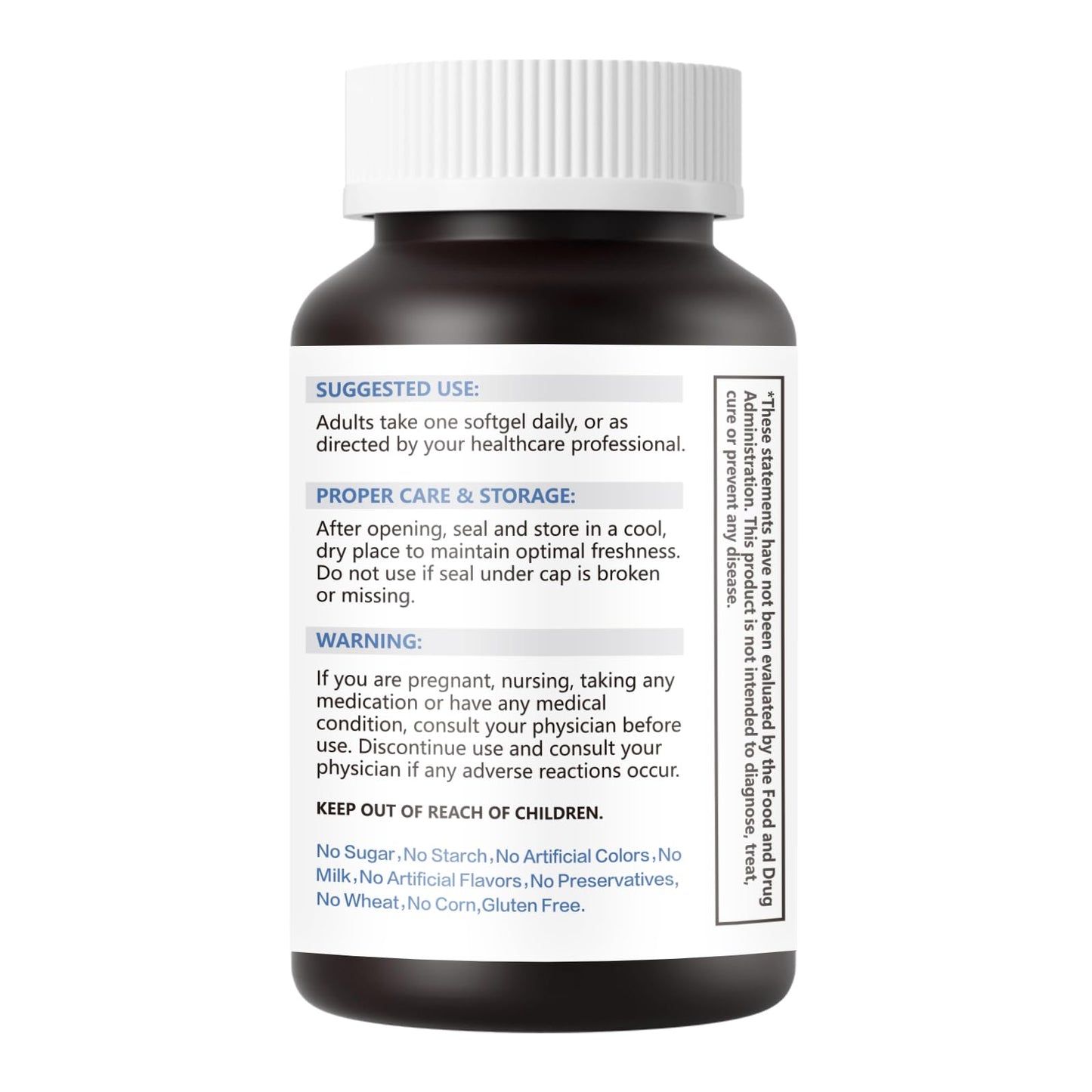 Ciyive Omega-3 Fish Oil Softgels 60 Count