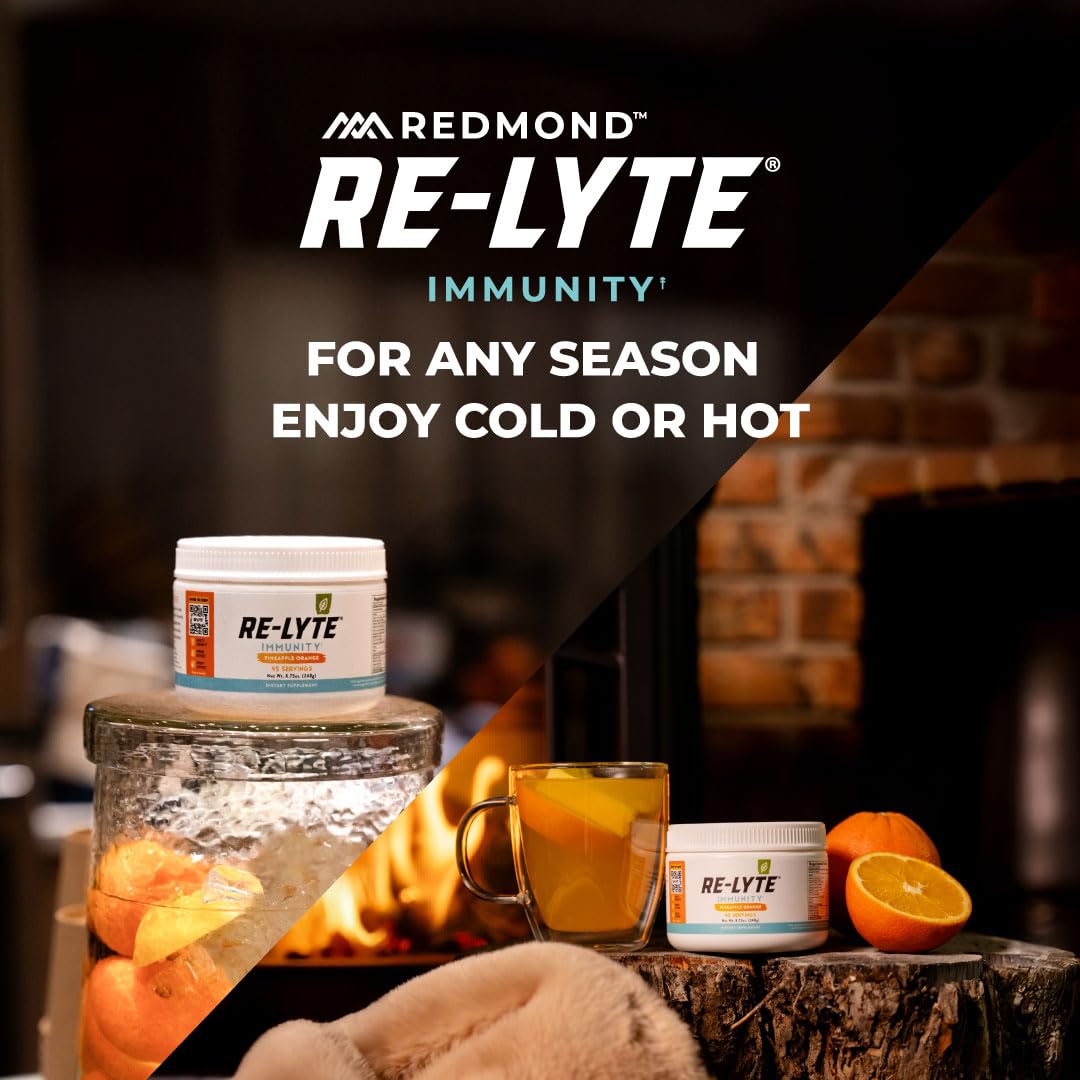 REDMOND Re-Lyte Immunity Multivitamin Supplement Mix Powder 7.6 Ounce