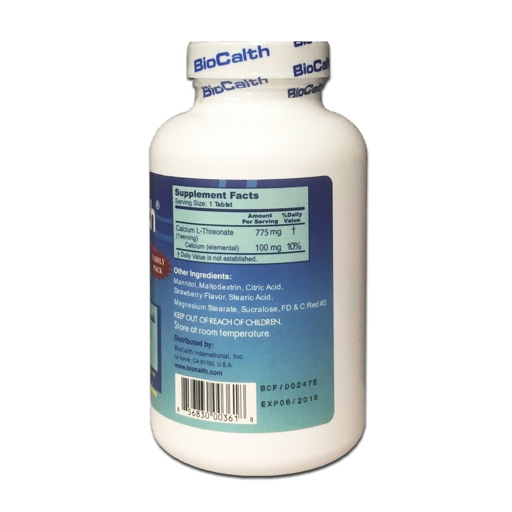 GANGAN BioCalth Chewable Calcium L-threonate Tablets 540 Count