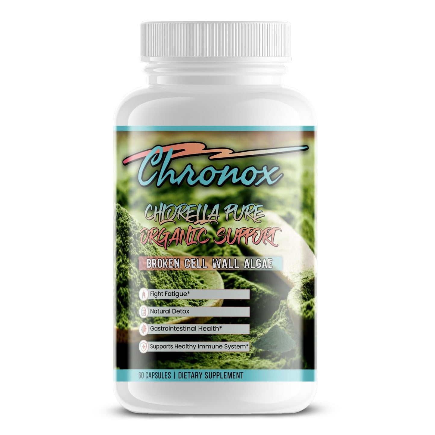 Chronox Chlorella Pure Organic Supplement for Everyday Use Capsule 60 Count