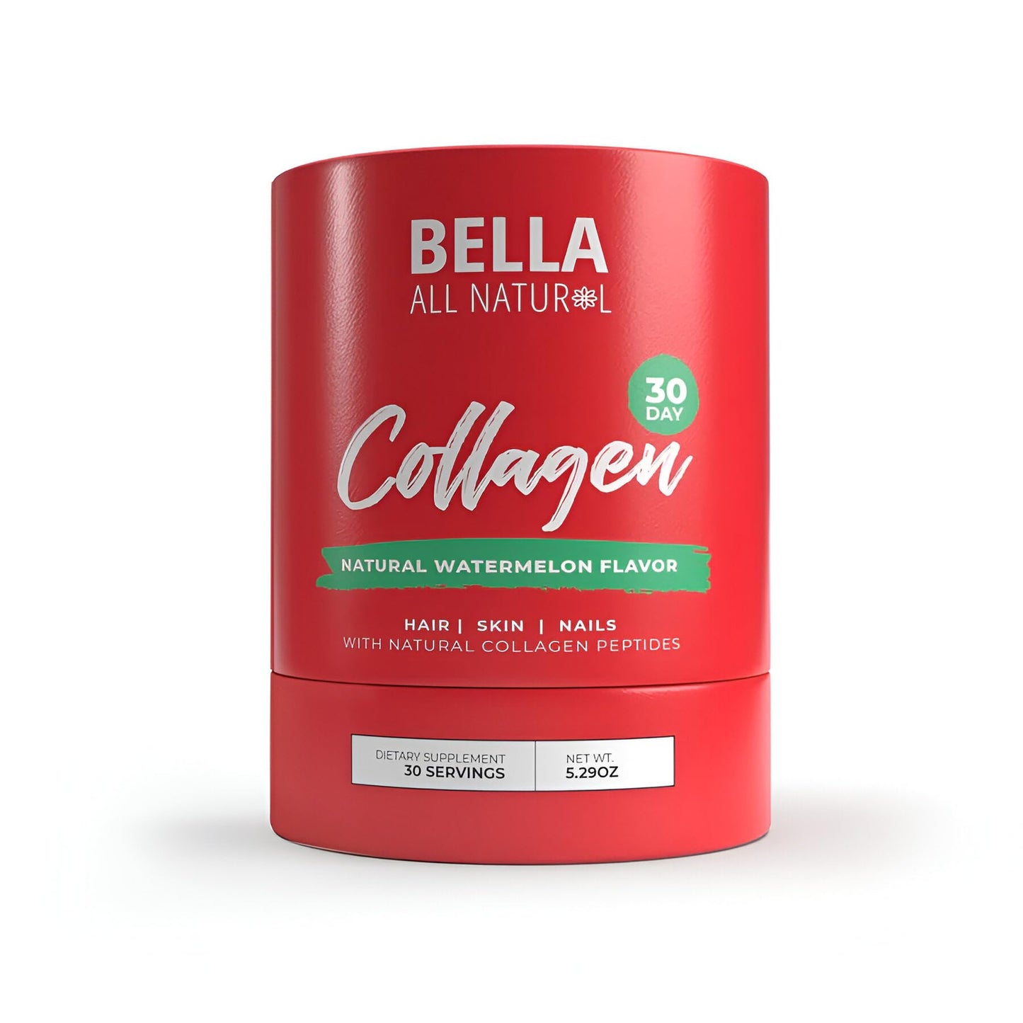 Bella All Natural Watermelon Collagen Powder 5.29 Ounce