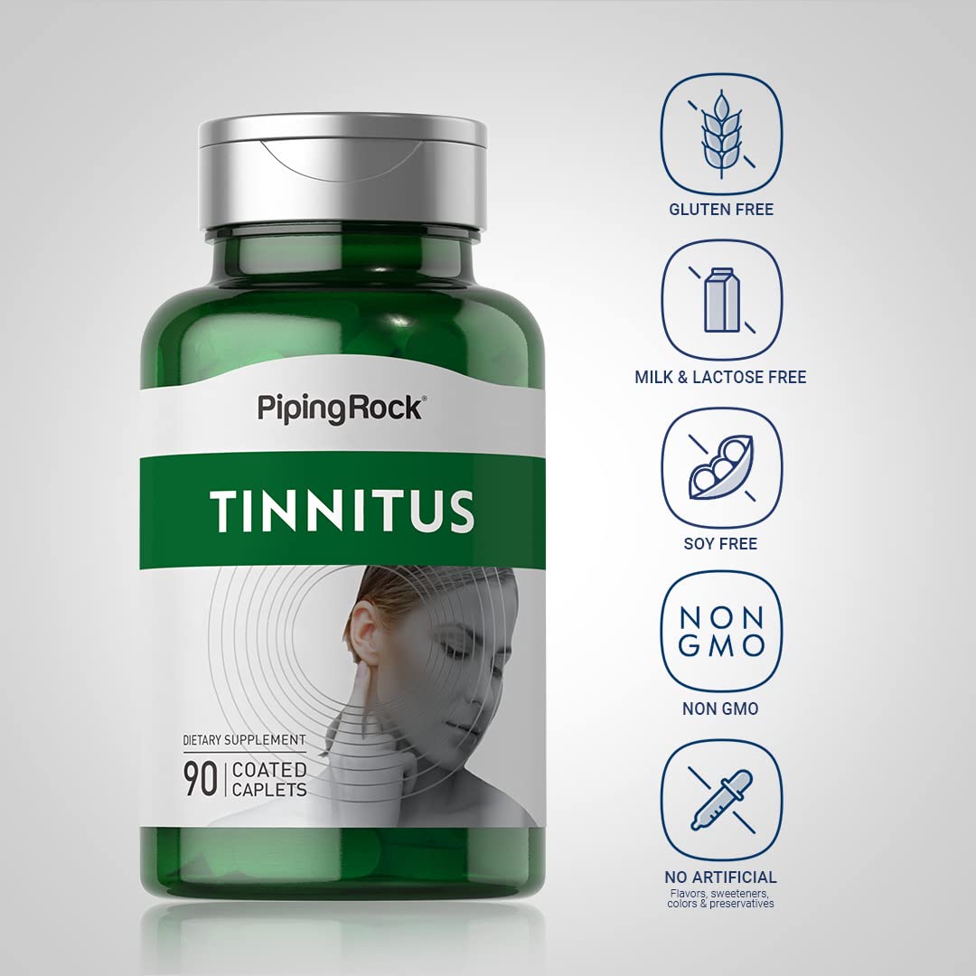 Piping Rock Tinnitus Supplement Caplet, 90 Count