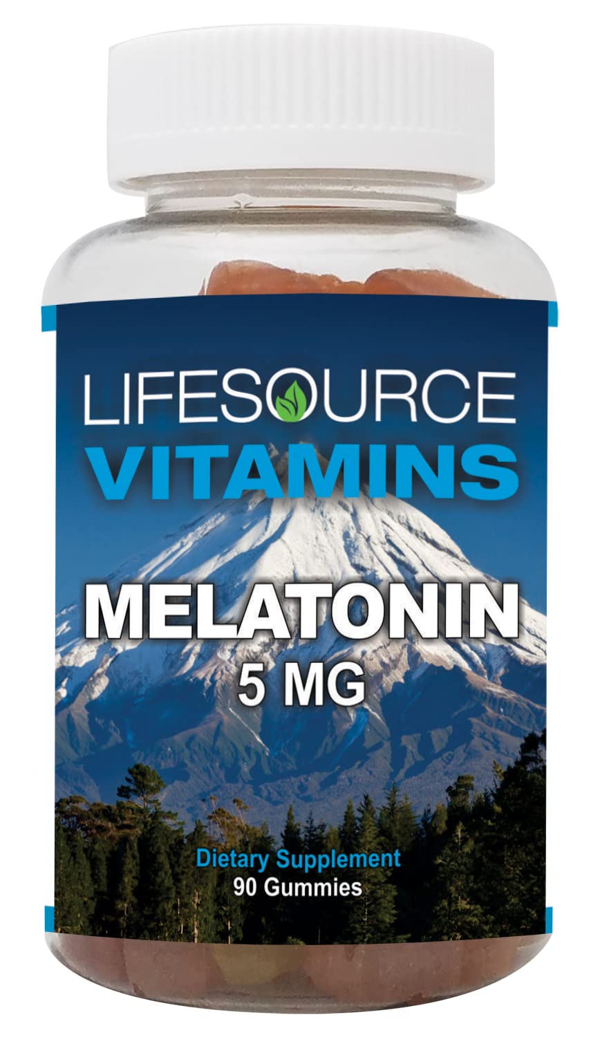LifeSource Vitamins Melatonin 5mg Gummies, 90 Count