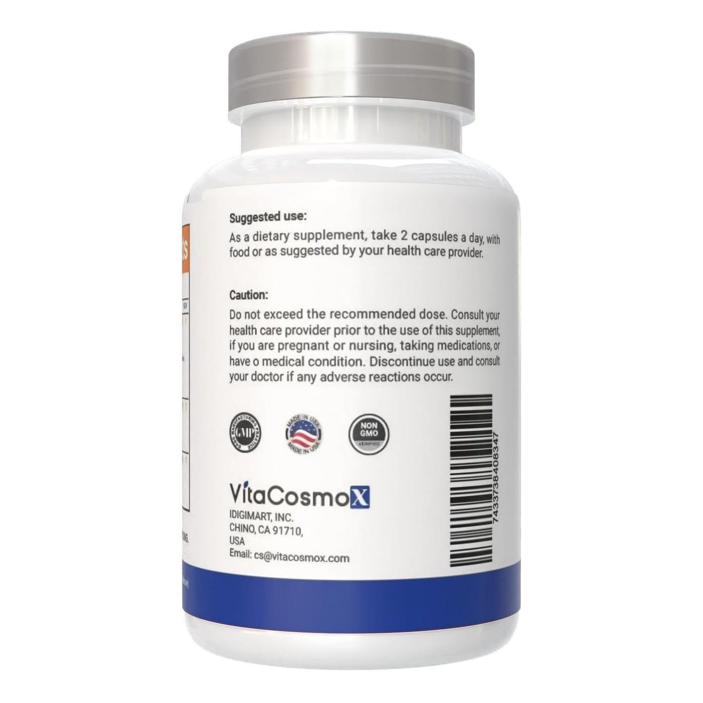 VitaCosmoX Metabolic Support Supplement Capsule, 1 Count