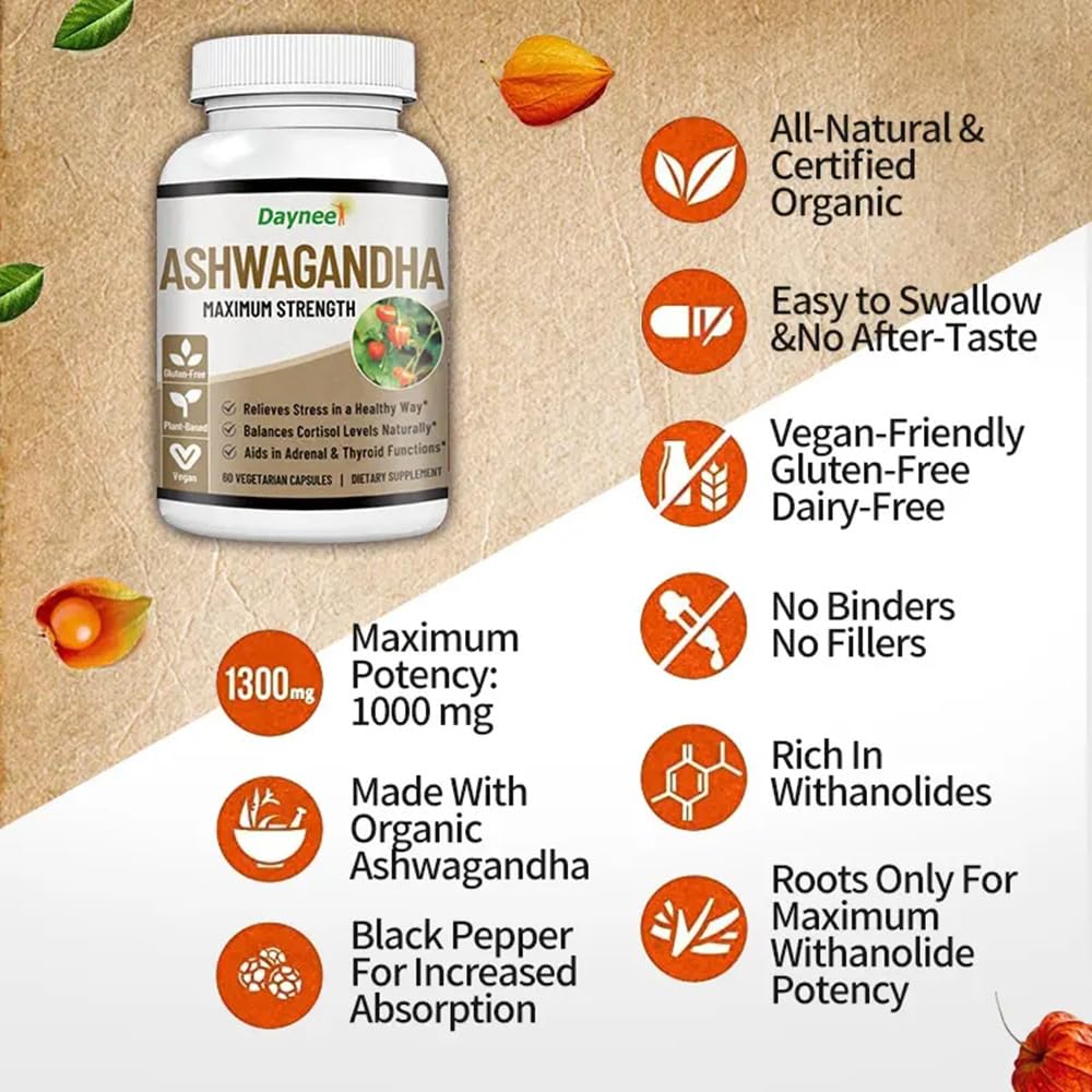 AIHIYO Ashwagandha Capsule, 60 Count