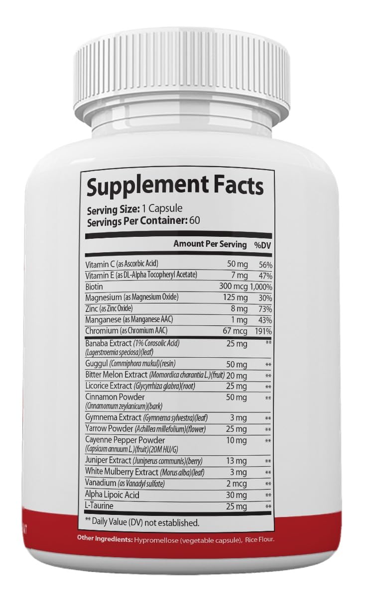 Zonata Glucovana Blood Support Capsules, 60 Capsules