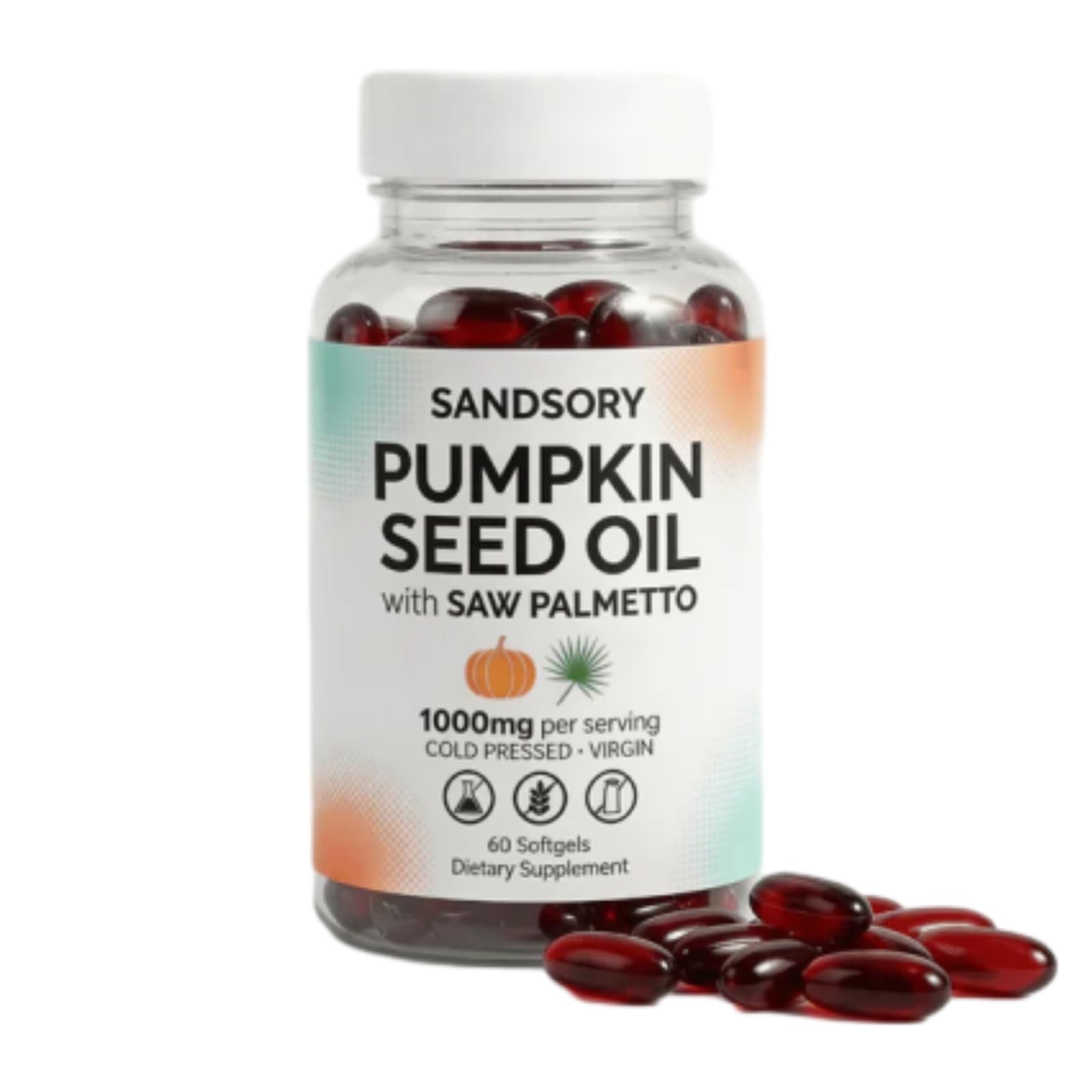 TOIKLL Pumpkin Seed Oil Capsule, 60 Capsules