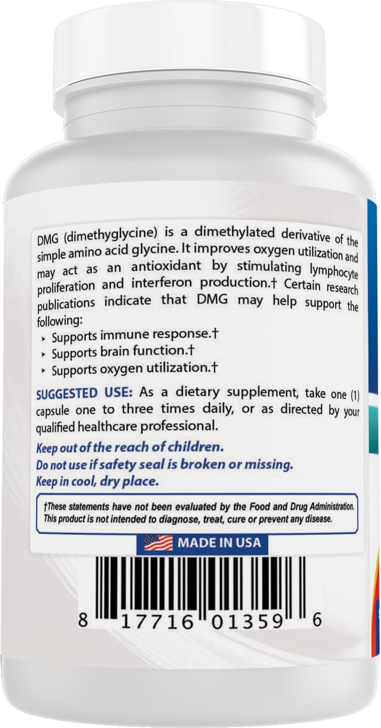 Best Naturals DMG 125 mg Capsule 120 Count