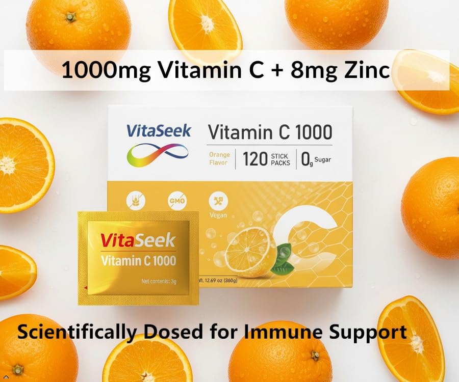 VitaSeek Vitamin C Powder Packets 120 Packets