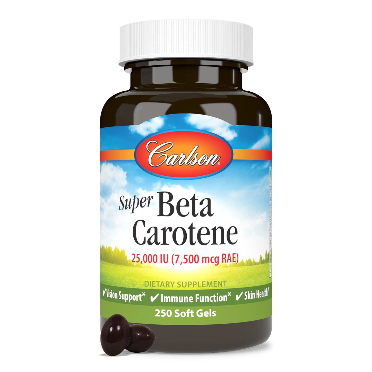 Carlson Super Beta Carotene Softgels, 250-count