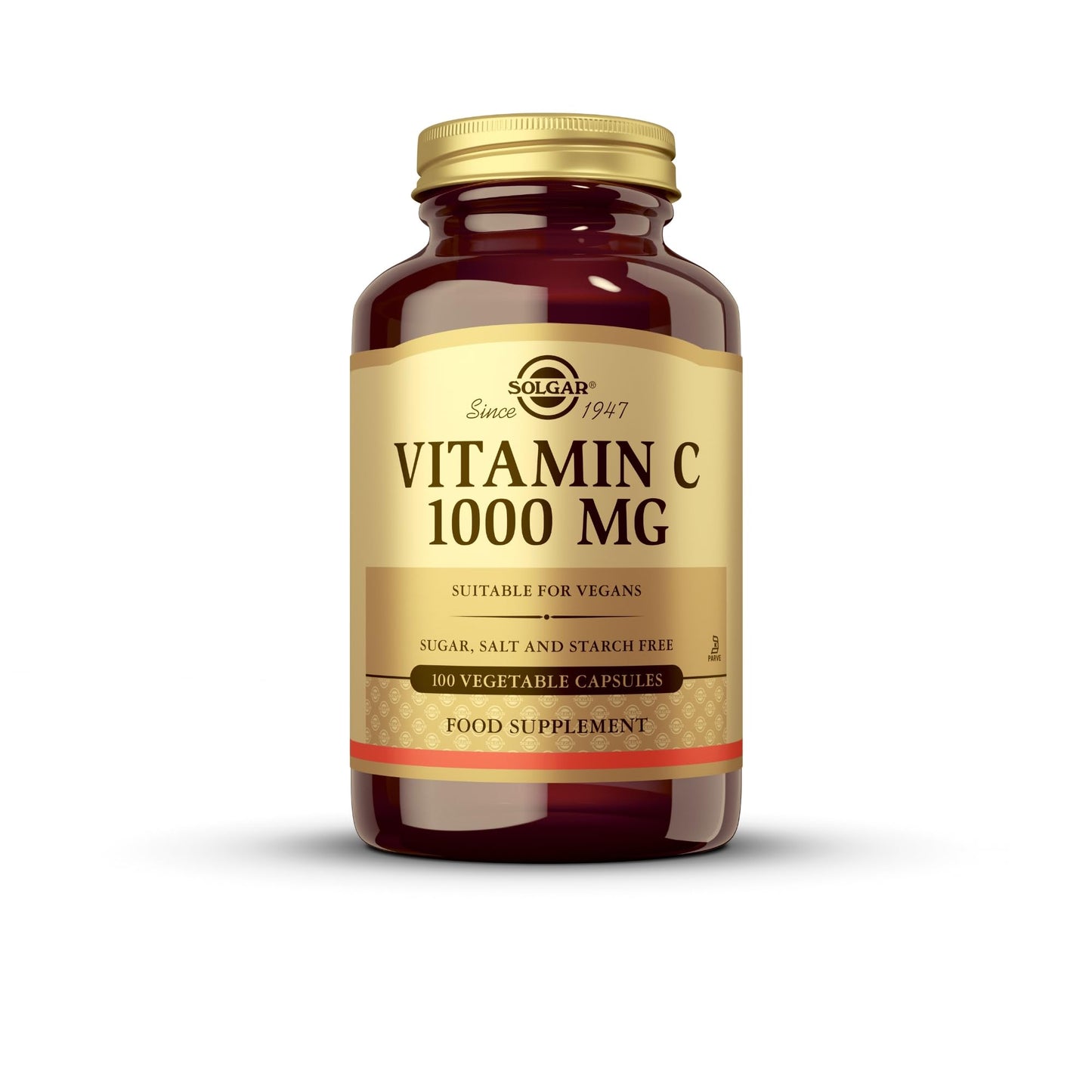 Solgar Vitamin C 1000 mg Vegetable Capsules, 100 Count