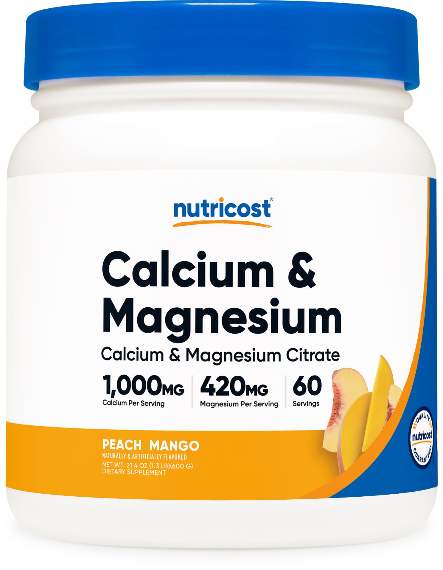 Nutricost Calcium Magnesium Powder 21.4 Ounce