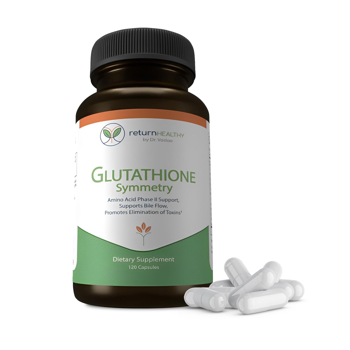 Return Healthy Glutathione Symmetry S-Acetyl Glutathione Supplement Capsule 120 Count