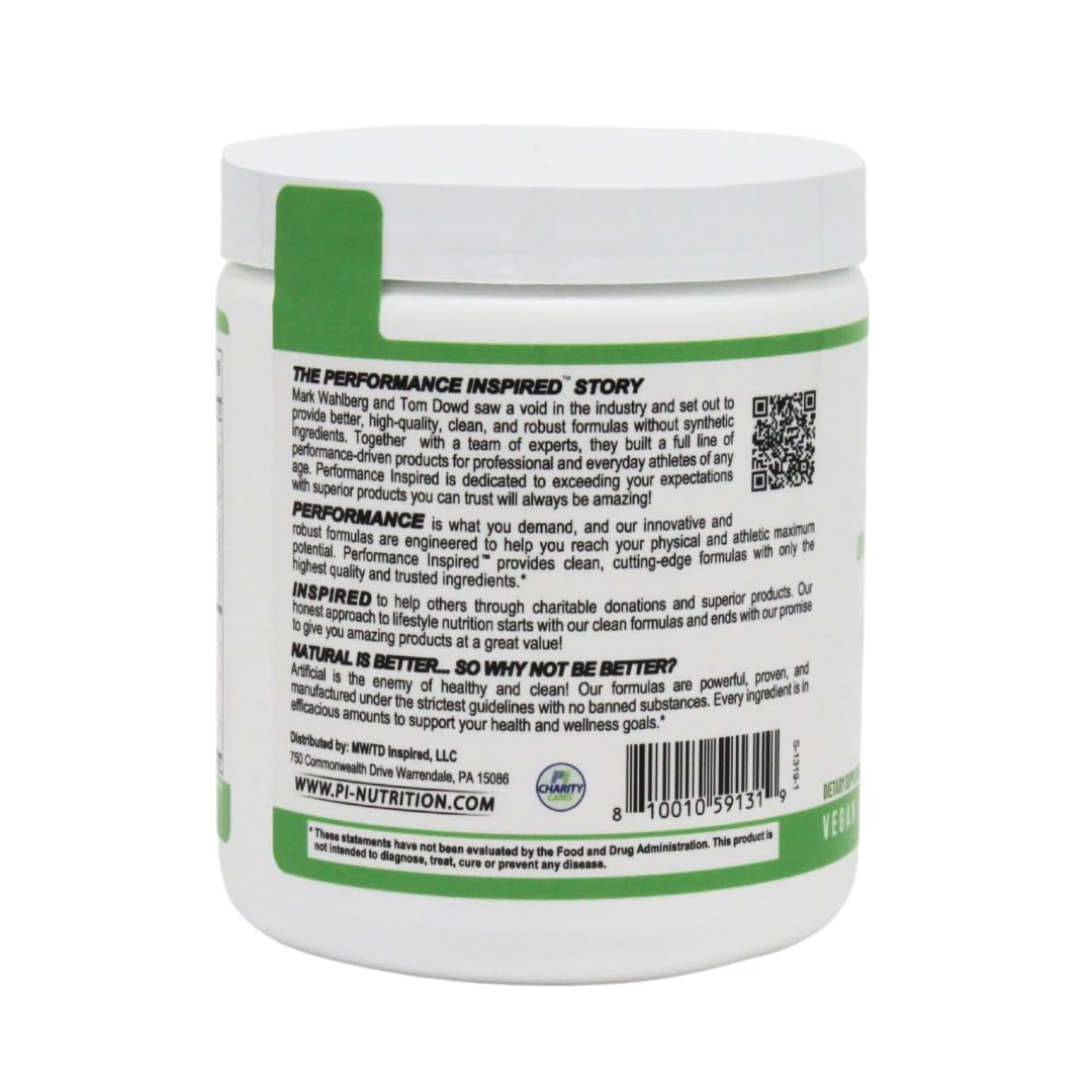 Performance Inspired Greens for Life Organic Greens, Mushrooms, and Superfoods Powder 30 Servings