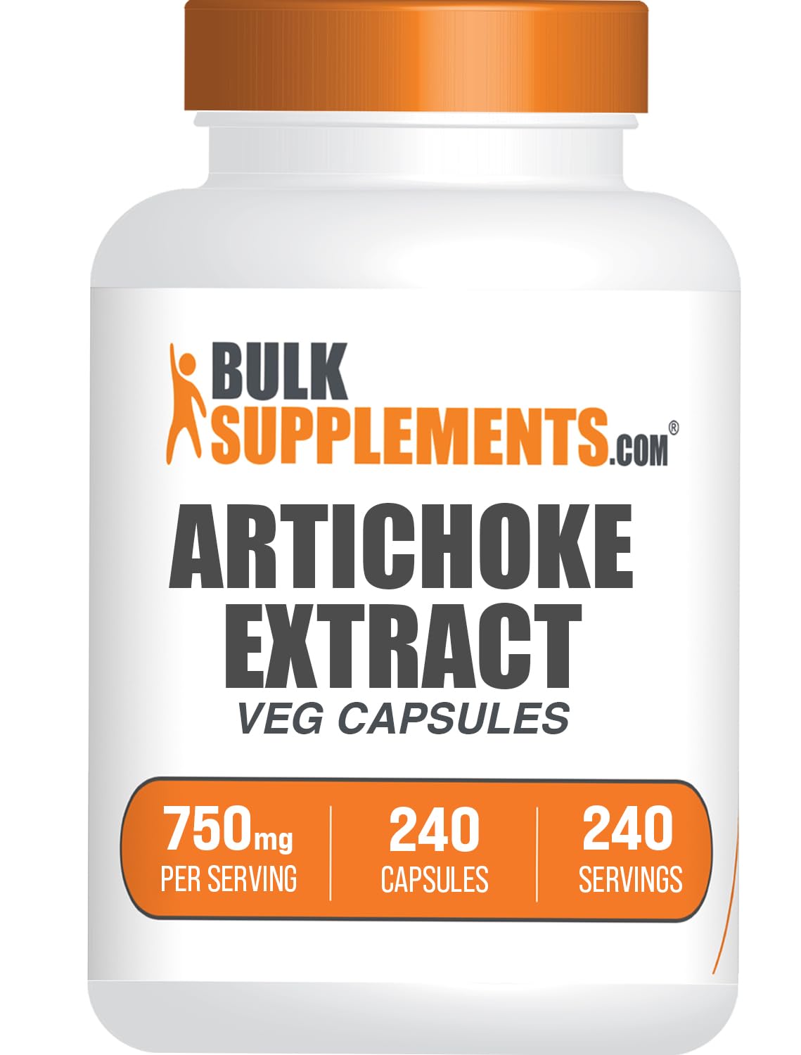 BulkSupplements Artichoke Extract Capsules, 240 Count