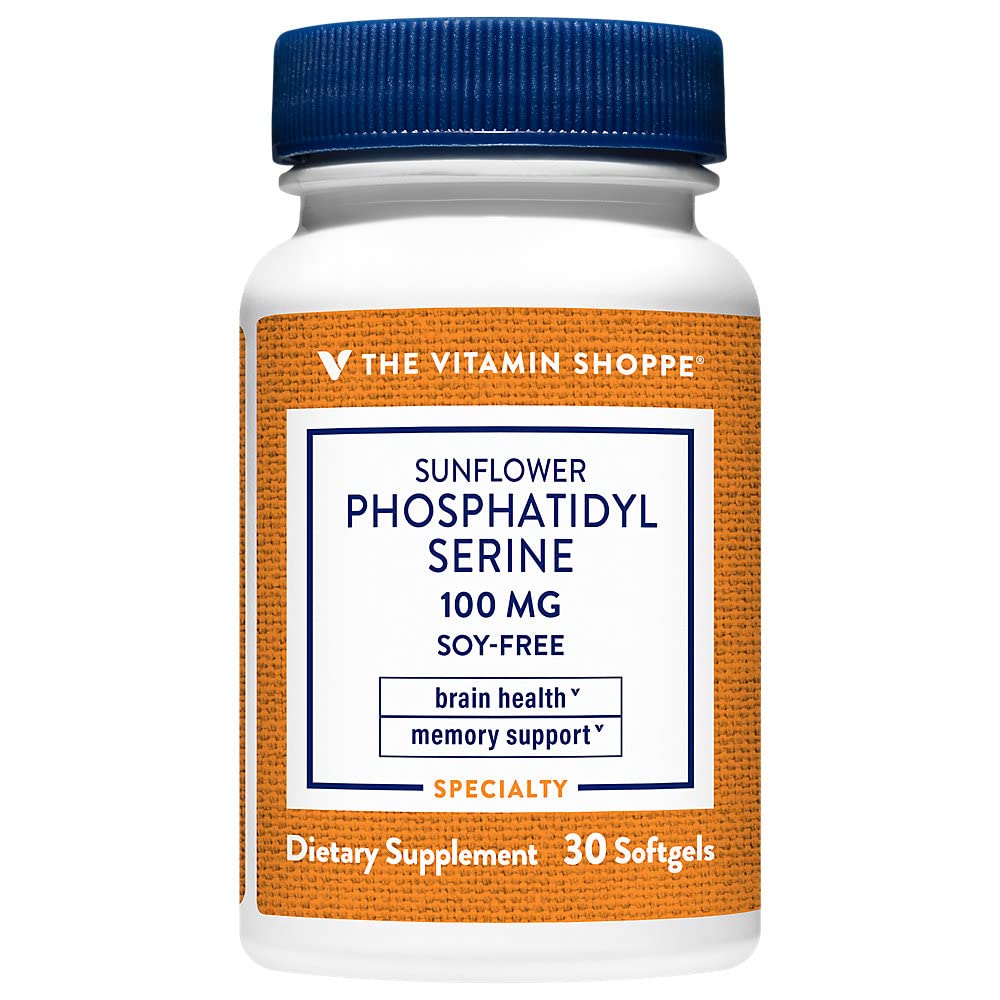 The Vitamin Shoppe Sunflower Phosphatidylserine 100 mg Softgel 30 Count